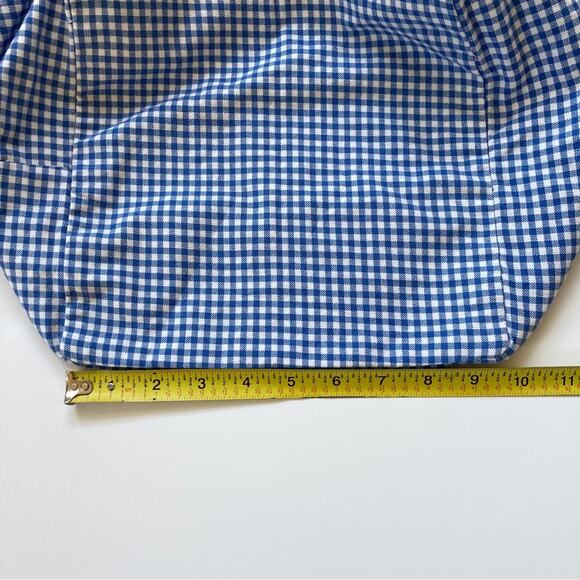 Pottery Barn Kids Gingham Basket Liner Blue White - Picture 6 of 9